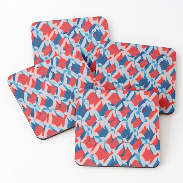 Item preview, POP ART PATTERN OF RED, WHITE AND BLUE - dePace' designed and sold by mrpropcake.