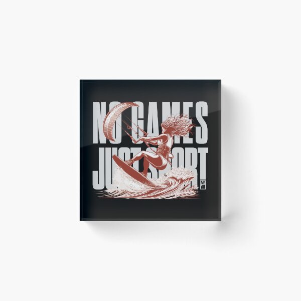 Item preview, NO GAMES JUST SPORT - Kitesurfing - Kitesurfer - WOMEN - 3 designed and sold by ArtProjectShop.