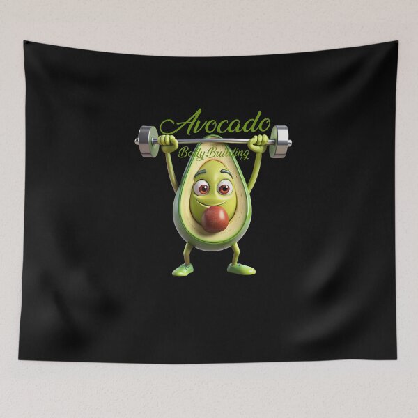 Item preview, Avocado Weightlifter - Fun and Fresh Avocado Body Building Designs for Everyone designed and sold by Techflare.