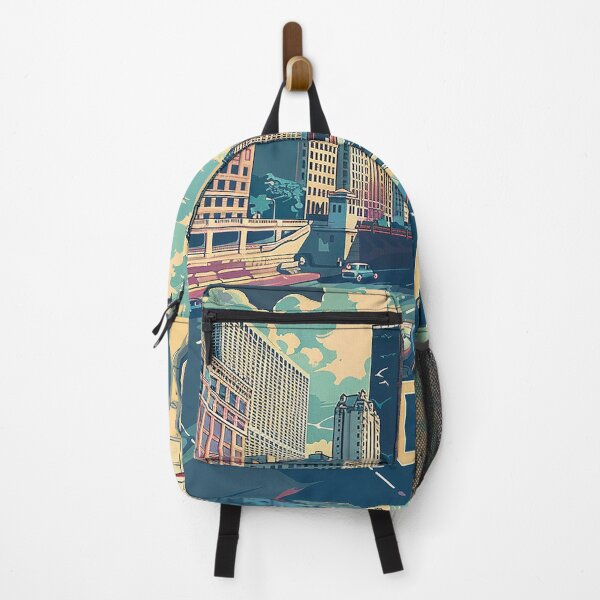 Item preview, Chicago Poster Retro Chicago Art designed and sold by nomiraclehere.