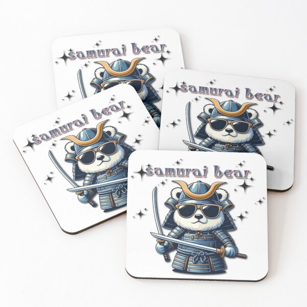 Item preview, Cool white bear samurai warrior designed and sold by kankan22.