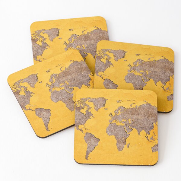 Item preview, Earth shaped crack in Yellow wall designed and sold by stevanovicigor.