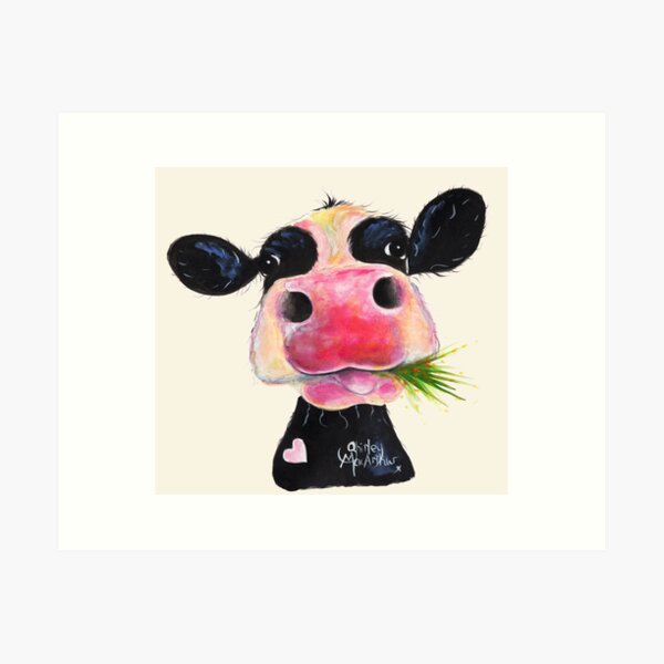 Item preview, NOSEY COW PRiNT 'HURLEY BURLEY' BY SHiRLeY MacARTHuR designed and sold by Shirley MacArthur Limited.