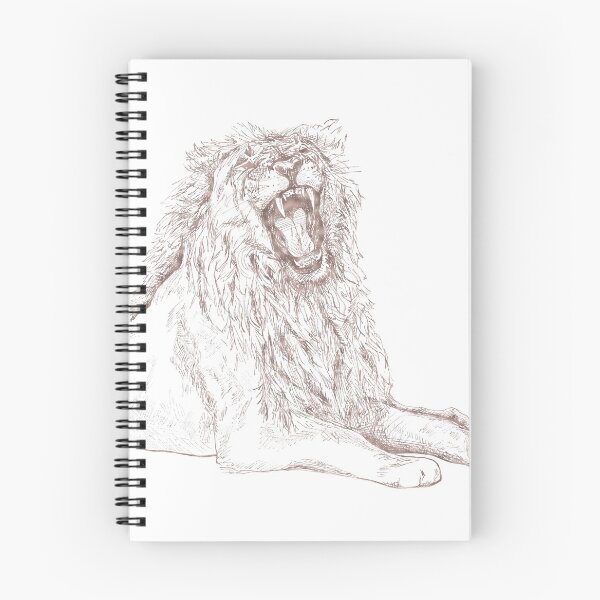 Item preview, Back Off, Please in Rose Gold | Roaring Lion Drawing  designed and sold by BlueHazeStudio.