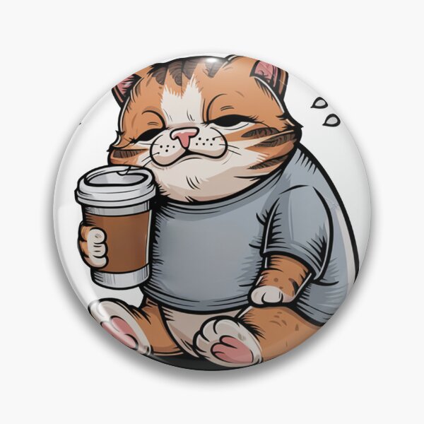 Item preview, The Work Won't Escape But Coffe Will Get Cold Funny Cat designed and sold by MonkiFlipp.