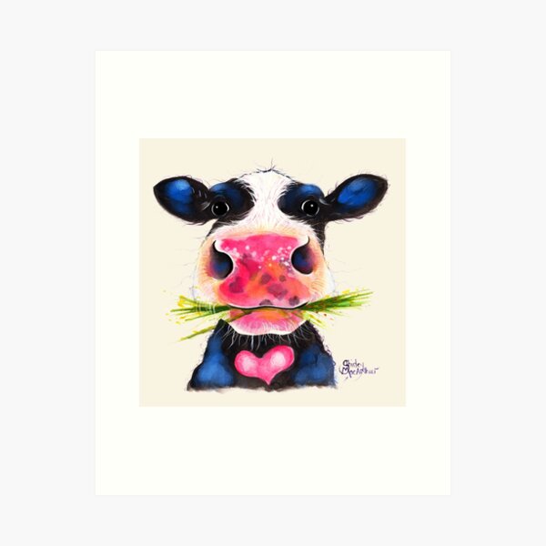 Item preview, NOSEY COW PRiNT 'R' BY SHiRLeY MacARTHuR designed and sold by Shirley MacArthur Limited.