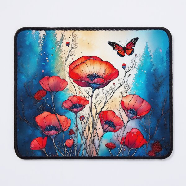 Item preview, Abstract Colorful Poppies designed and sold by Blue Horse Photo Magic.