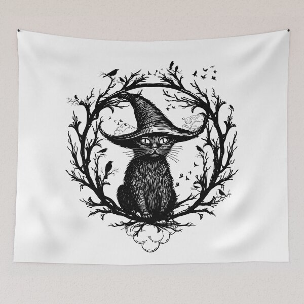 Item preview, Tarot Black Cat Clairvoyant designed and sold by PestDesigns.