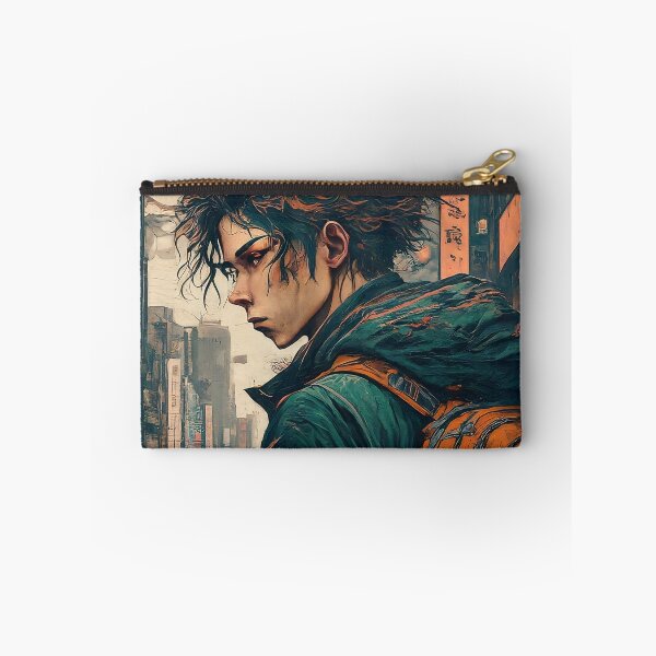 Item preview, A Man in japan city anime style carry a bag vintage tone designed and sold by HakunamatataTin.