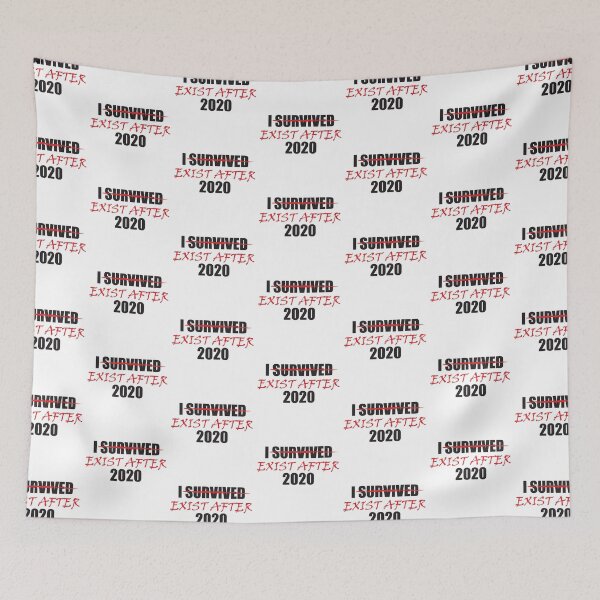 Item preview, I Survived 2020 With Survived Crossed Out And Exist After Written In Place Dark Humor 2020 Joke designed and sold by TheRainFamily.