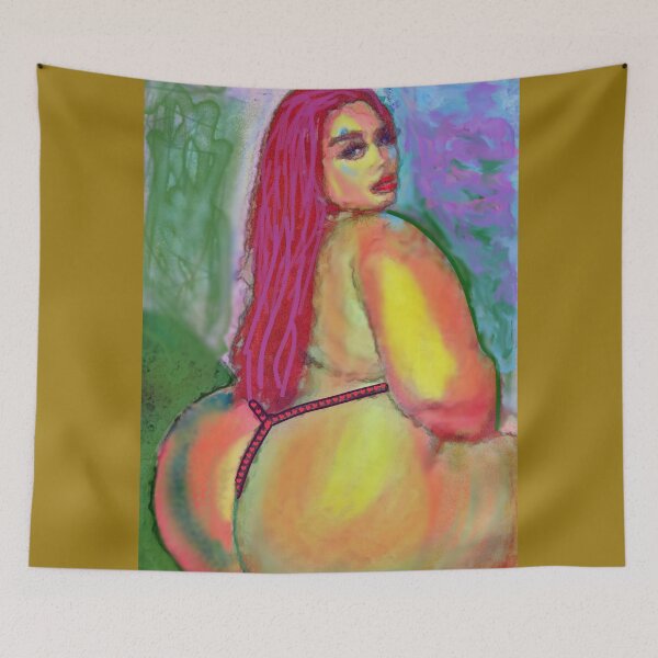 Item preview, Curvy young woman wearing a thong. designed and sold by pulchritude560.