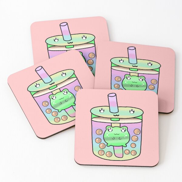 Item preview, Pink Kawaii cute boba tea lover designed and sold by Quacktails.