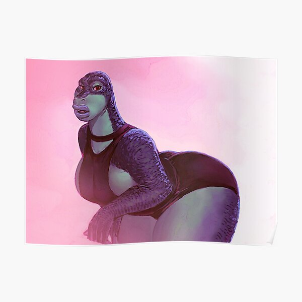 Fuchsia Saurian Poster