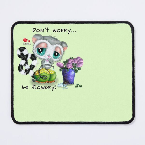 Item preview, Playful Lemur with Lilac Bucket – Don't Worry Be Flowery Garden Boots Hand Drawn designed and sold by Plakartis.