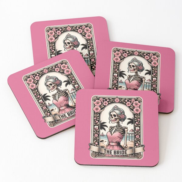 Artikelvorschau, Die Tarotkarte „Das Brautskelett“ entworfen und verkauft von RockBeeDesigns.