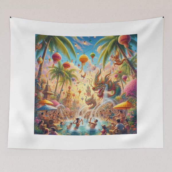 Item preview, Happy Songkran Day designed and sold by PloenThaiArts.