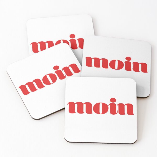 Item preview, Moin, Say Hello Like a (Northern) German in Red designed and sold by HappyPeeps.