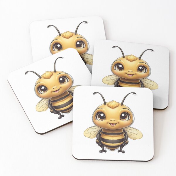 Item preview, Adorable Cute Bee Sticker – Sweet and Buzzing Honey Bee Design designed and sold by Rena-Design.