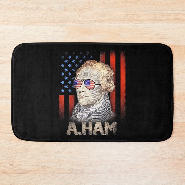 Item preview, Hamilton tshirt wearing US flag glasses designed and sold by marlymanhattan7.