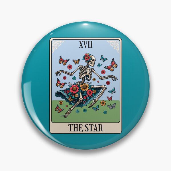 Item preview, The Star Skeleton Tarot Card designed and sold by RockBeeDesigns.