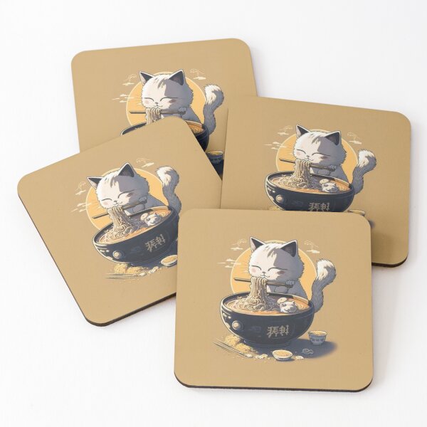 Item preview, Little Cat eats ramen! designed and sold by Kyumi12.