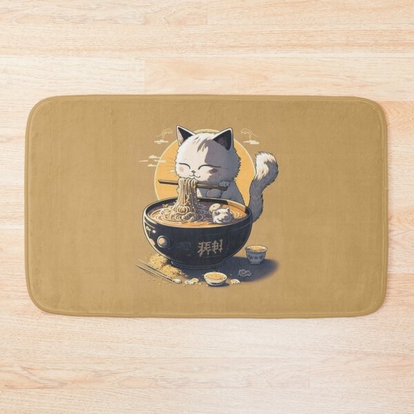 Item preview, Little Cat eats ramen! designed and sold by Kyumi12.