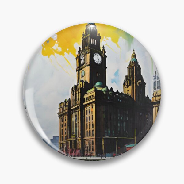 Item preview, Iconic Liver Building in Liverpool designed and sold by GrizzlyCollective.