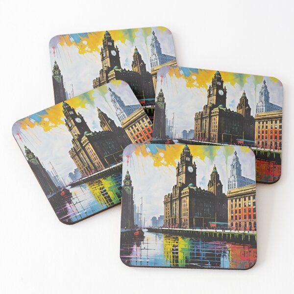 Item preview, Iconic Liver Building in Liverpool designed and sold by GrizzlyCollective.