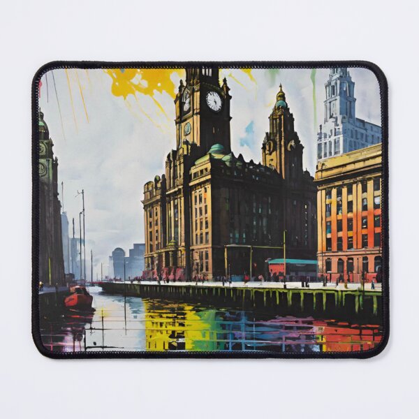 Item preview, Iconic Liver Building in Liverpool designed and sold by GrizzlyCollective.