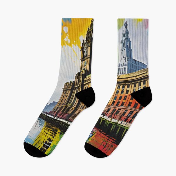 Item preview, Iconic Liver Building in Liverpool designed and sold by GrizzlyCollective.
