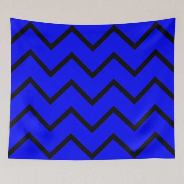 Item preview, Blue Zigzag Pattern and White Background designed and sold by Kpss2564.