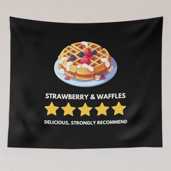 Item preview, Strawberries and Waffles 5 star rating designed and sold by sydney-syder.