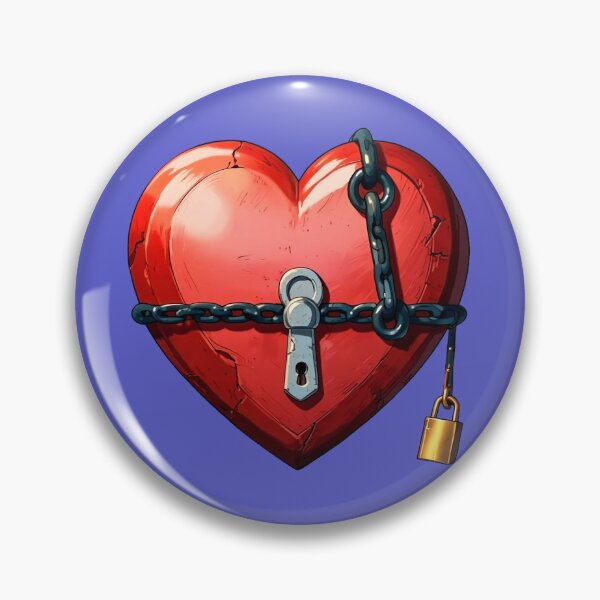 Item preview, Chain Locked Heart  designed and sold by Digiheart.