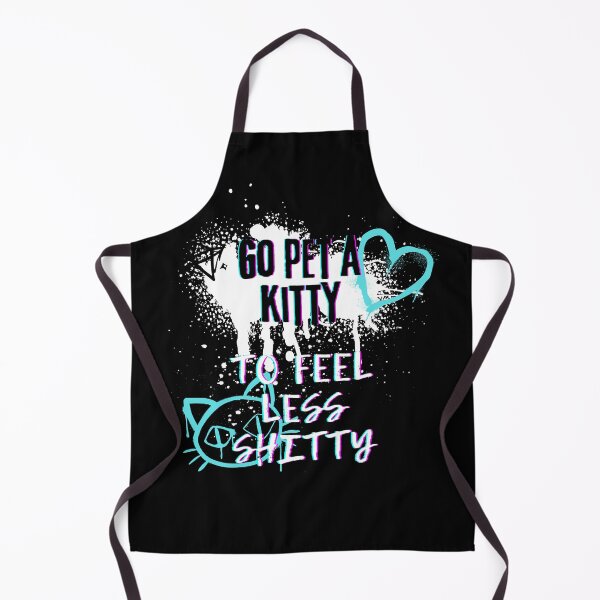 Item preview, Go pet a kitty to feel less shitty #CatGifts #CatLady #CatMom #CatDad #CatLife designed and sold by Anna Halasek.