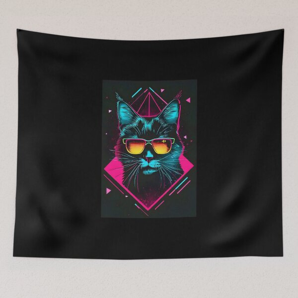 Item preview, CAT vaporwave designed and sold by FamousArtDesign.