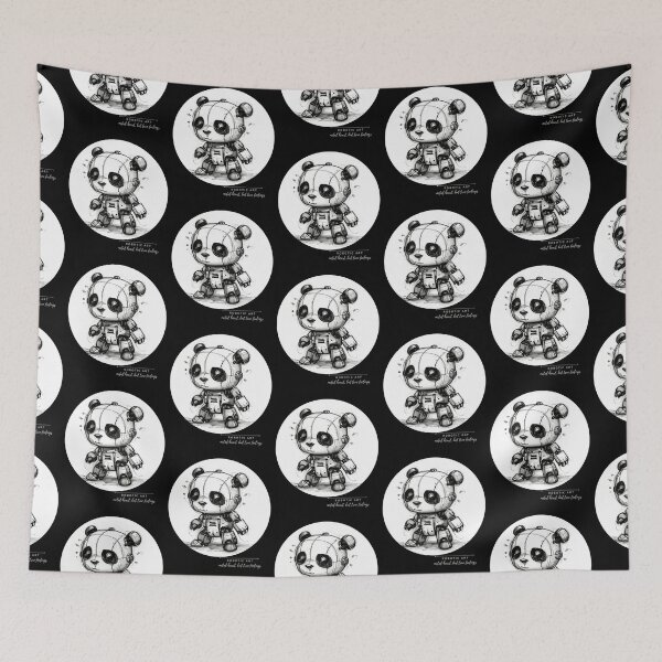 Item preview, Sweet Robot Panda Robotic Art designed and sold by BetiOnDemand.