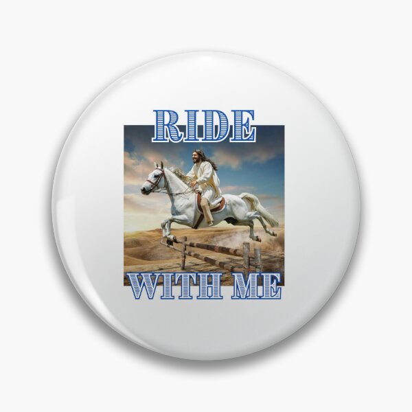Item preview,  Ride with me say Jesus on horseback christian funny cute gifts designed and sold by thankful-loco.