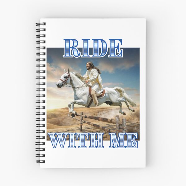 Item preview,  Ride with me say Jesus on horseback christian funny cute gifts designed and sold by thankful-loco.