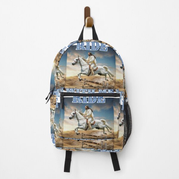 Item preview, Ride with me say Jesus on horseback christian funny cute gifts designed and sold by thankful-loco.