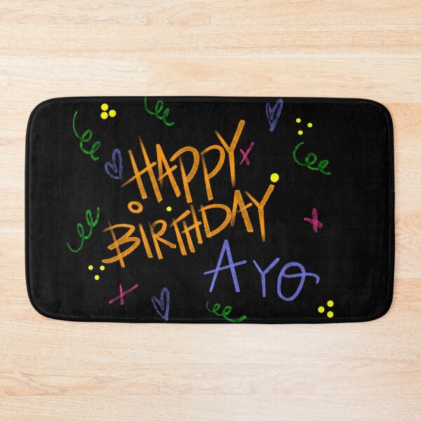Item preview, HAPPY BIRTHDAY AYO CUSTOM NAME  designed and sold by GIVENGRACE.ART.