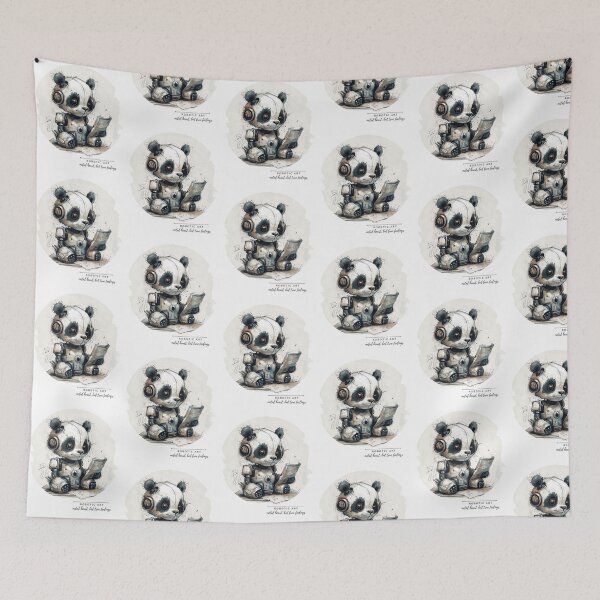 Item preview, Sweet Robot Panda Robotic Art designed and sold by BetiOnDemand.