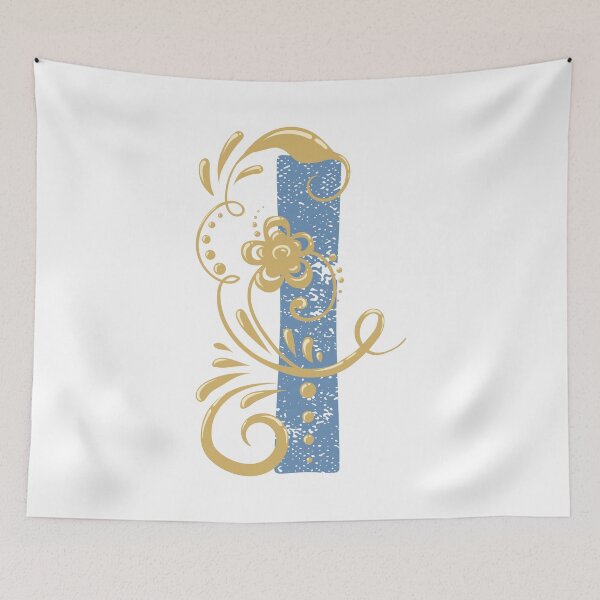 Item preview, I - Vintage Floral Initial Letter designed and sold by Deepness2023.