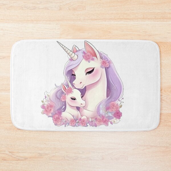 Item preview, Cute Unicorn Mom and Baby Three designed and sold by MaryFiore.