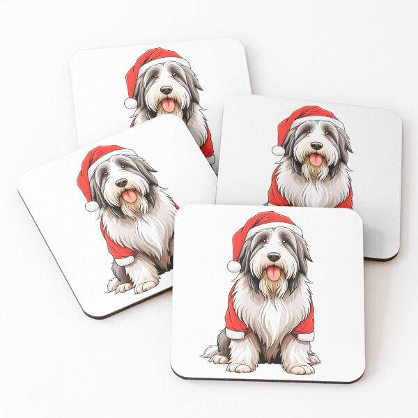 Item preview, Bearded Collie Christmas designed and sold by TheAnimalZ00.