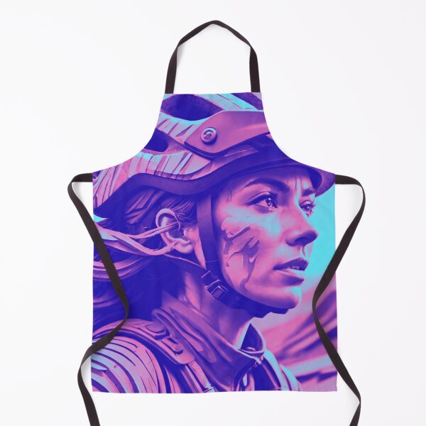 Item preview, Pink and Blue MTB Rider in Helmet designed and sold by GrizzlyCollective.
