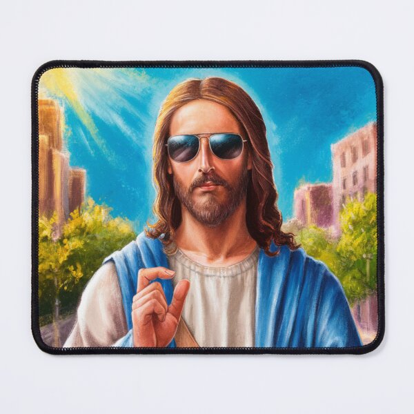 Item preview, COOL JESUS WITH SUNGLASSES designed and sold by ChristianArt6.