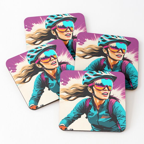 Item preview, Female Rider in Goggles and Helmet designed and sold by GrizzlyCollective.