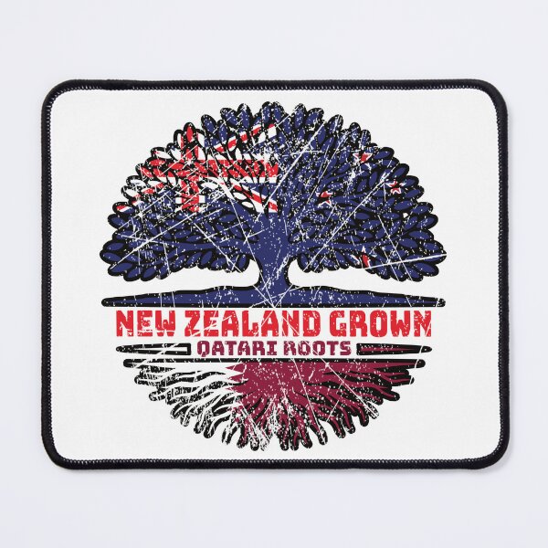 Item preview, Qatar Qatari New Zealander New Zealand Tree Roots Flag designed and sold by FlagX.