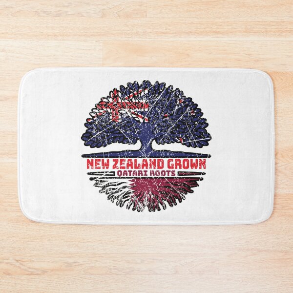Item preview, Qatar Qatari New Zealander New Zealand Tree Roots Flag designed and sold by FlagX.