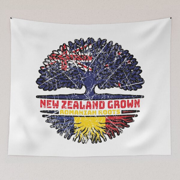 Item preview, Romania Romanian New Zealander New Zealand Tree Roots Flag designed and sold by FlagX.
